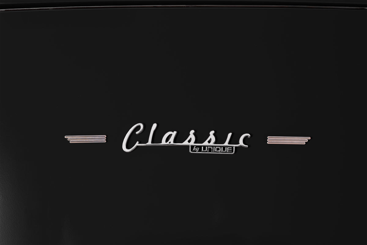 Unique 310L Midnight Black Top Mount Refrigerator