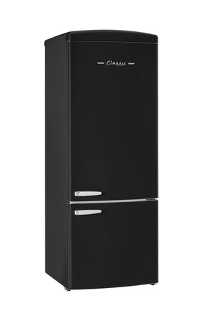 Unique 455L Matte Black Bottom Mount Refrigerator