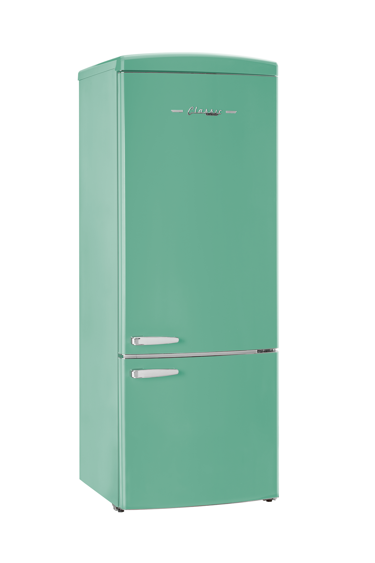Unique 455L Ocean Mist Turquoise Bottom Mount Refrigerator