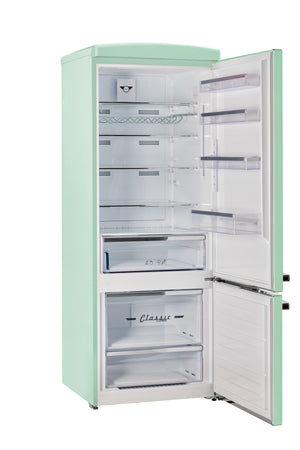 Unique 455L Summer Mint Green Bottom Mount Refrigerator