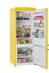 Unique 455L Canary Yellow Bottom Mount Refrigerator