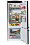 Unique 455L Midnight Black Bottom Mount Refrigerator