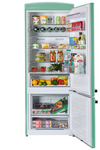 Unique 455L Ocean Mist Turquoise Bottom Mount Refrigerator