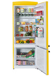 Unique 455L Canary Yellow Bottom Mount Refrigerator