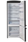 Unique 455L Matte Black Bottom Mount Refrigerator