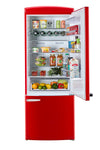 Unique 455L Candy Apple Red Bottom Mount Refrigerator