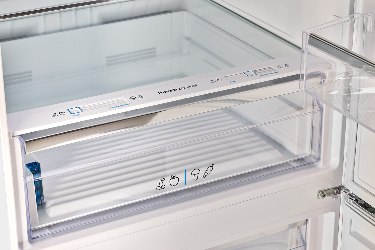 Unique 455L Marshmallow White Bottom Mount Refrigerator
