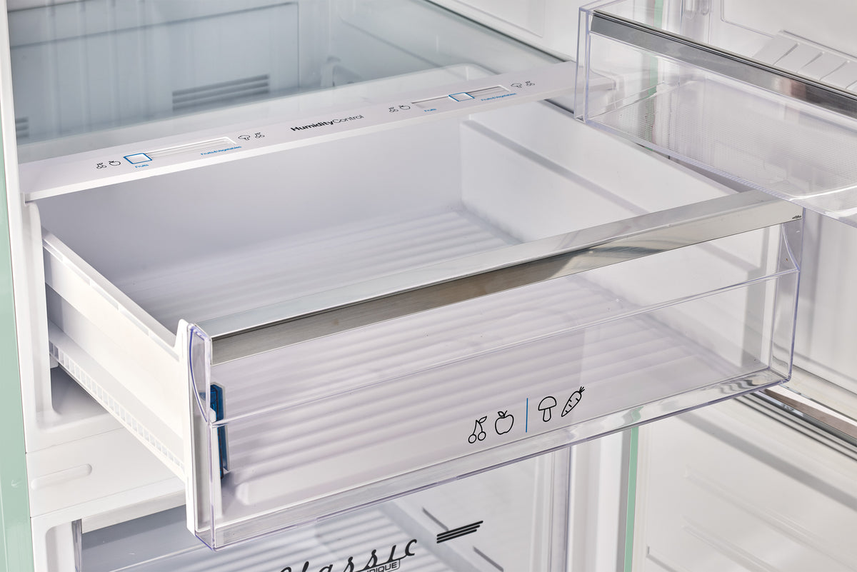 Unique 455L Summer Mint Green Bottom Mount Refrigerator