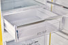 Unique 455L Canary Yellow Bottom Mount Refrigerator