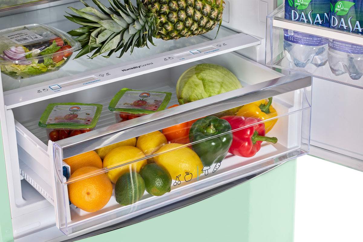 Unique 455L Summer Mint Green Bottom Mount Refrigerator
