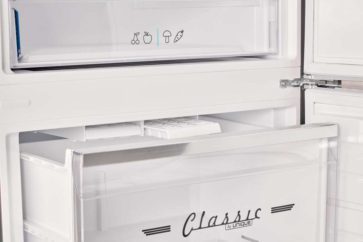 Unique 455L Matte Black Bottom Mount Refrigerator