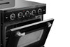 Unique 30' Classic Retro Midnight Black Electric Ceramic top Range