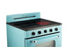 Unique 30' Classic Retro Ocean Mist Turquoise Electric Glass top Range