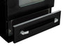 Unique 30' Classic Retro Midnight Black Electric Ceramic top Range