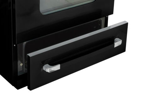 Unique 30' Classic Retro Midnight Black Electric Ceramic top Range