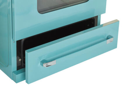 Unique 30' Classic Retro Ocean Mist Turquoise Electric Glass top Range