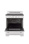 Unique 30' Classic Retro Marshmallow White Electric Ceramic top Range
