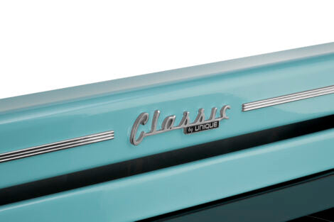 Unique 30' Classic Retro Ocean Mist Turquoise Electric Glass top Range