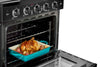 Unique 30' Classic Retro Midnight Black Electric Ceramic top Range
