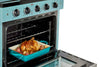 Unique 30' Classic Retro Ocean Mist Turquoise Electric Glass top Range