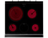 Unique 30' Classic Retro Midnight Black Electric Ceramic top Range