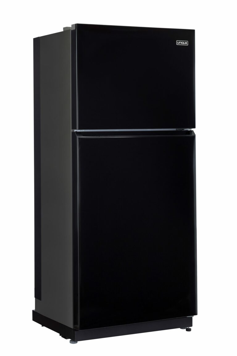 Réfrigérateur au propane unique de 19 pi³ noir minuit avec dispositif d'alarme CO