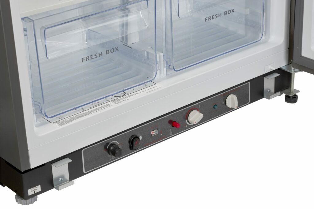 Réfrigérateur au propane unique de 19 pi³ noir minuit avec dispositif d'alarme CO