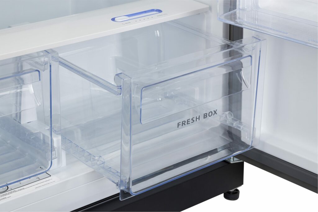 Réfrigérateur au propane unique de 19 pi³ noir minuit avec dispositif d'alarme CO