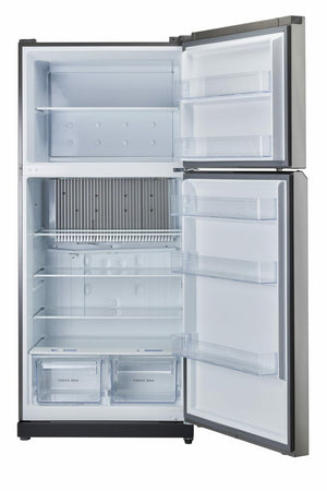 Réfrigérateur au propane unique en acier inoxydable de 19 pieds cubes avec dispositif d'alarme CO
