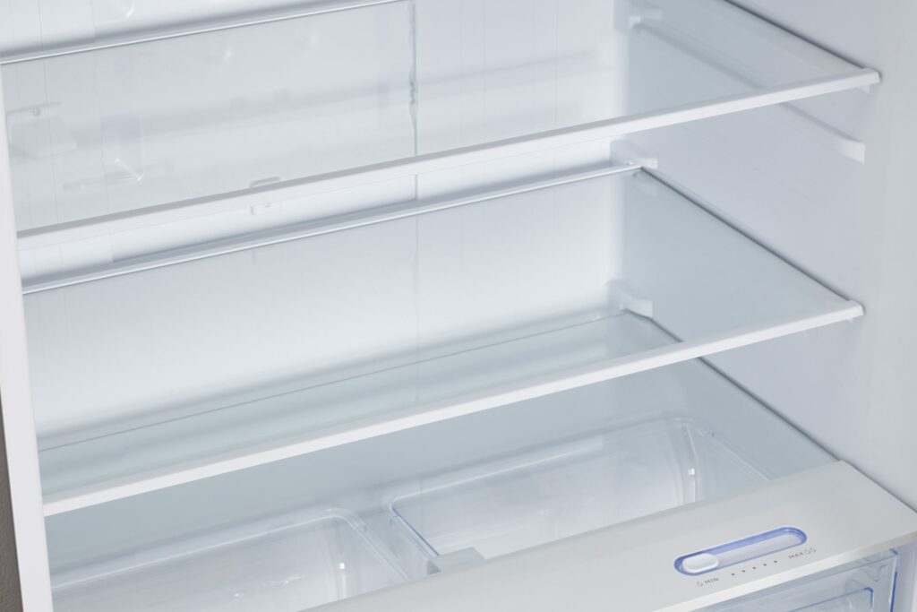 Réfrigérateur au propane unique en acier inoxydable de 19 pieds cubes avec dispositif d'alarme CO