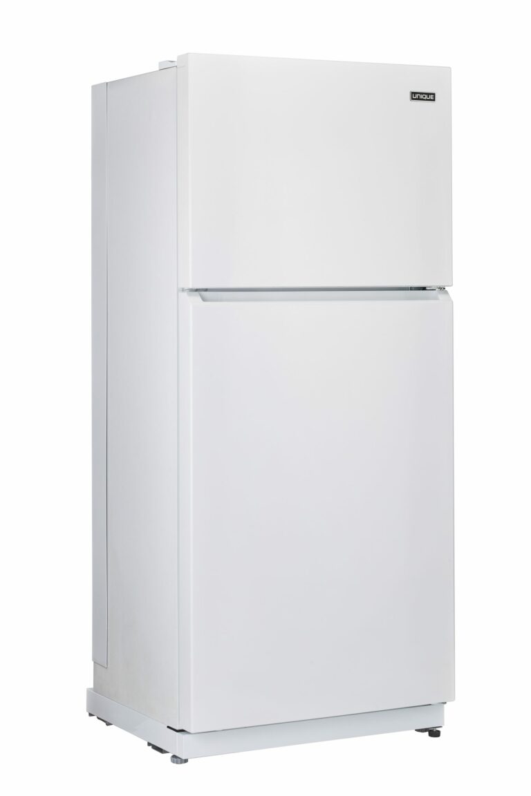 Réfrigérateur unique au propane blanc de 19 pi³ avec dispositif d'alarme CO