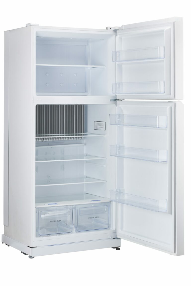 Réfrigérateur unique au propane blanc de 19 pi³ avec dispositif d'alarme CO