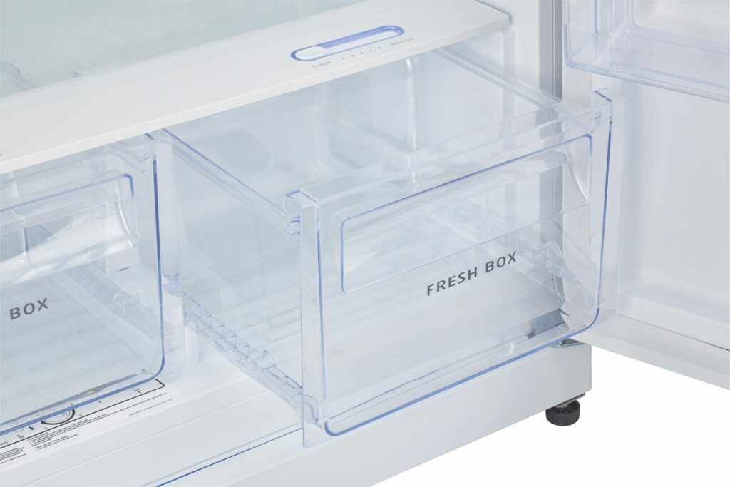 Réfrigérateur unique au propane blanc de 19 pi³ avec dispositif d'alarme CO