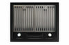 Classic Retro 24-inch 500 CFM Ducted Under Cabinet Range Hood with LED Lighting in Midnight Black