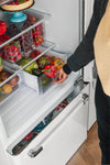 Classic Retro 30 in 17.7 cu. ft. Frost Free Retro Bottom Freezer Refrigerator in Marshmallow White, ENERGY STAR