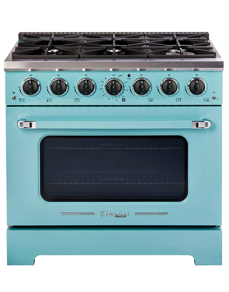 Unique 36' Classic Retro Ocean Mist Turquoise Range with FR Triple