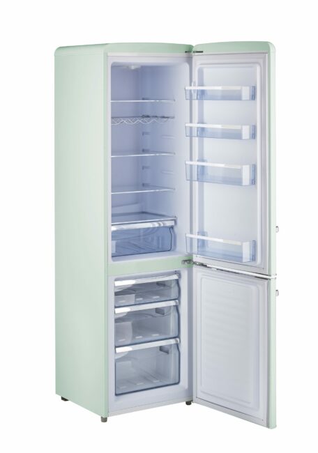 Réfrigérateur électrique à congélateur dans le bas de 9 pi³ - Vert menthe estival