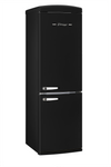 Classic Retro 23.8 in 11.7 cu. ft. Frost Free Retro Bottom Freezer Refrigerator in Matte Black, ENERGY STAR