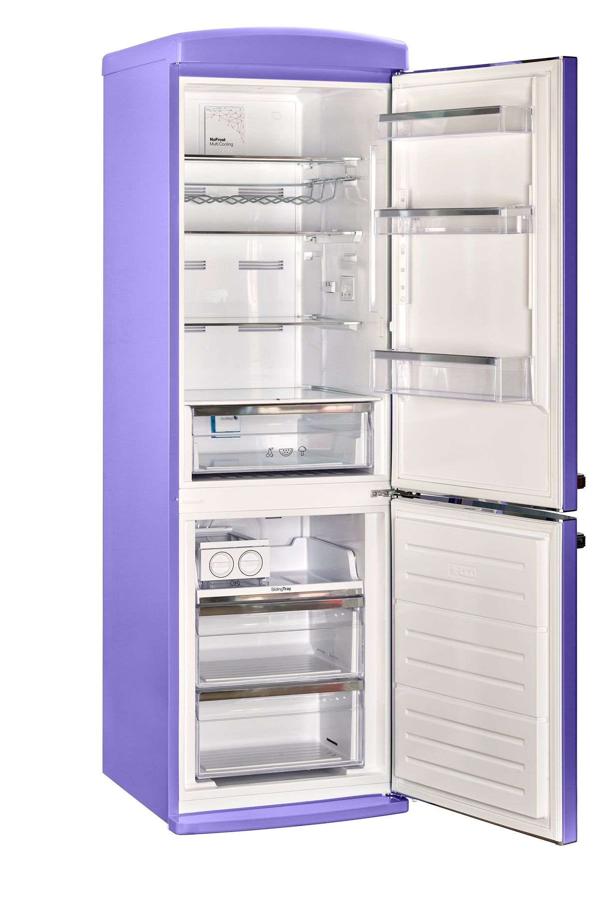 Classic Retro 12 cu.ft. Bottom Freezer Refrigerator in Violet