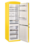 Classic Retro 23.8 in 11.7 cu. ft. Frost Free Retro Bottom Freezer Refrigerator in Canary Yellow, ENERGY STAR