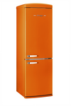 Unique 340Litre Creamsicle Orange Bottom Mount Refrigerator