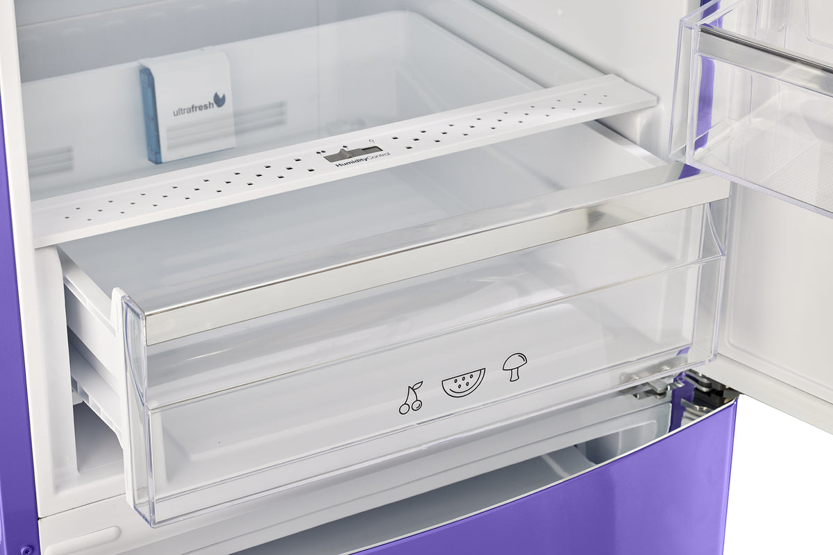 Classic Retro 12 cu.ft. Bottom Freezer Refrigerator in Violet