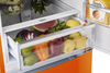 Unique 340Litre Creamsicle Orange Bottom Mount Refrigerator