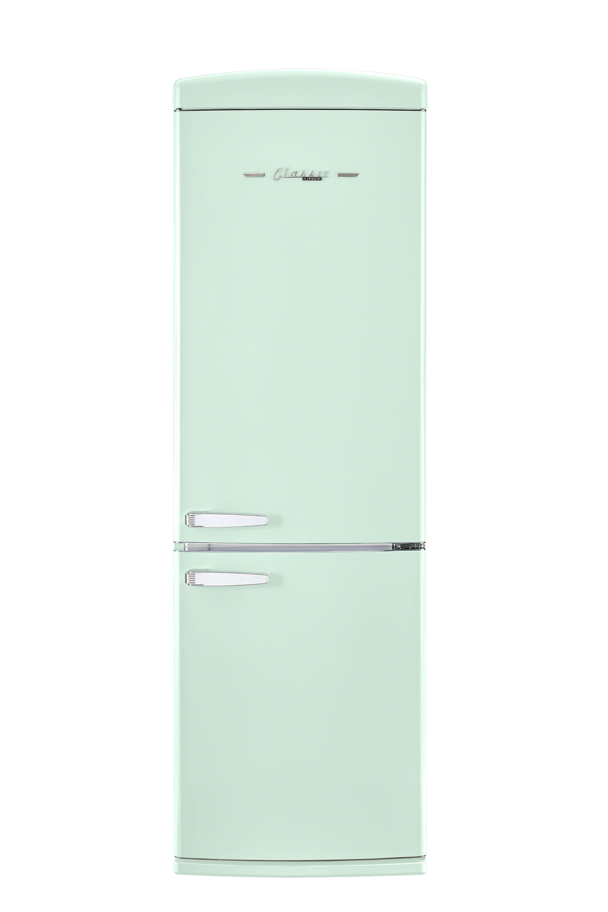 Unique 340Litre Mint Green Bottom Mount Refrigerator