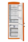 Unique 340Litre Creamsicle Orange Bottom Mount Refrigerator