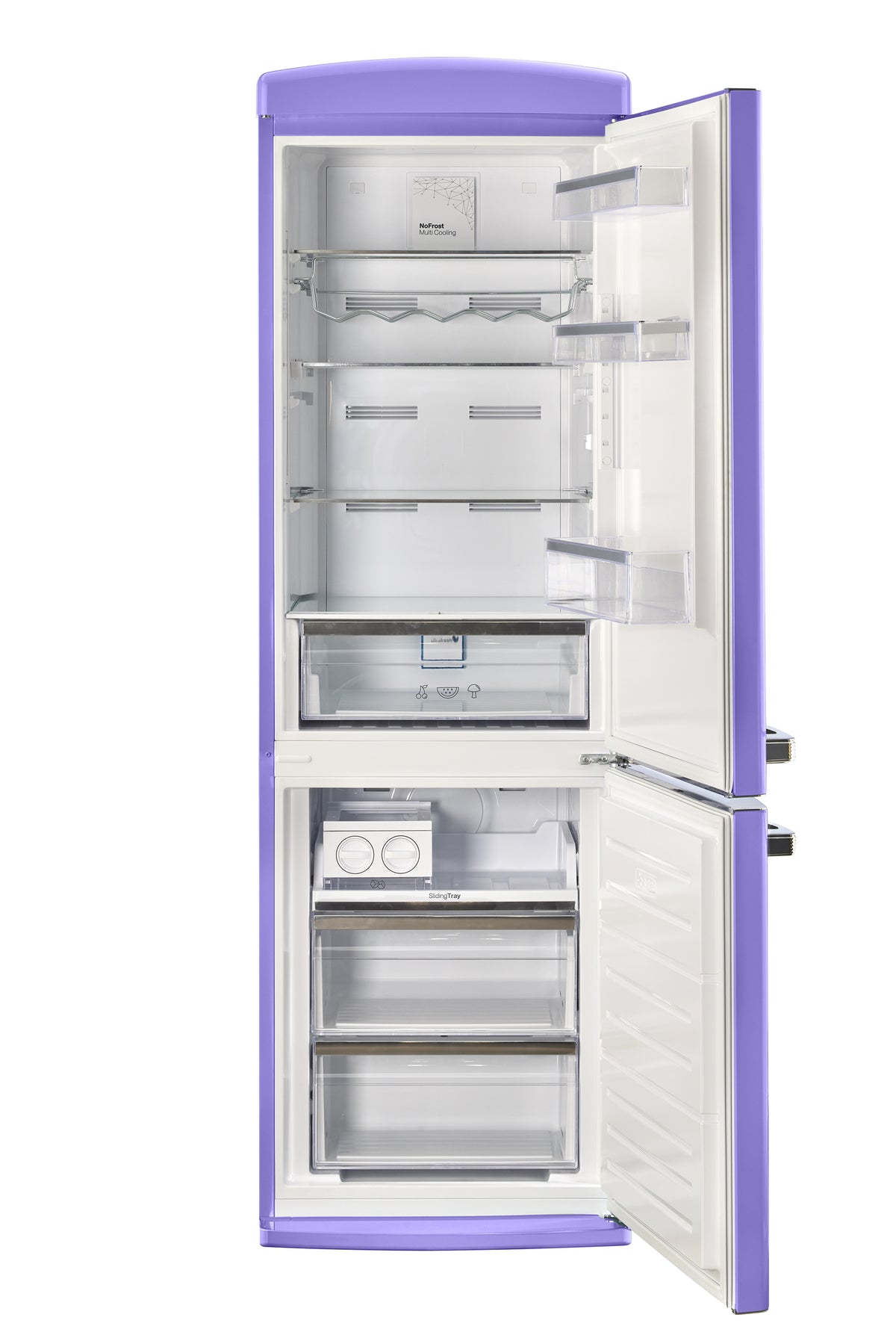Classic Retro 12 cu.ft. Bottom Freezer Refrigerator in Violet