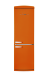 Unique 340Litre Creamsicle Orange Bottom Mount Refrigerator