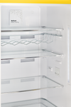 Unique 340Litre Canary Yellow Bottom Mount Refrigerator