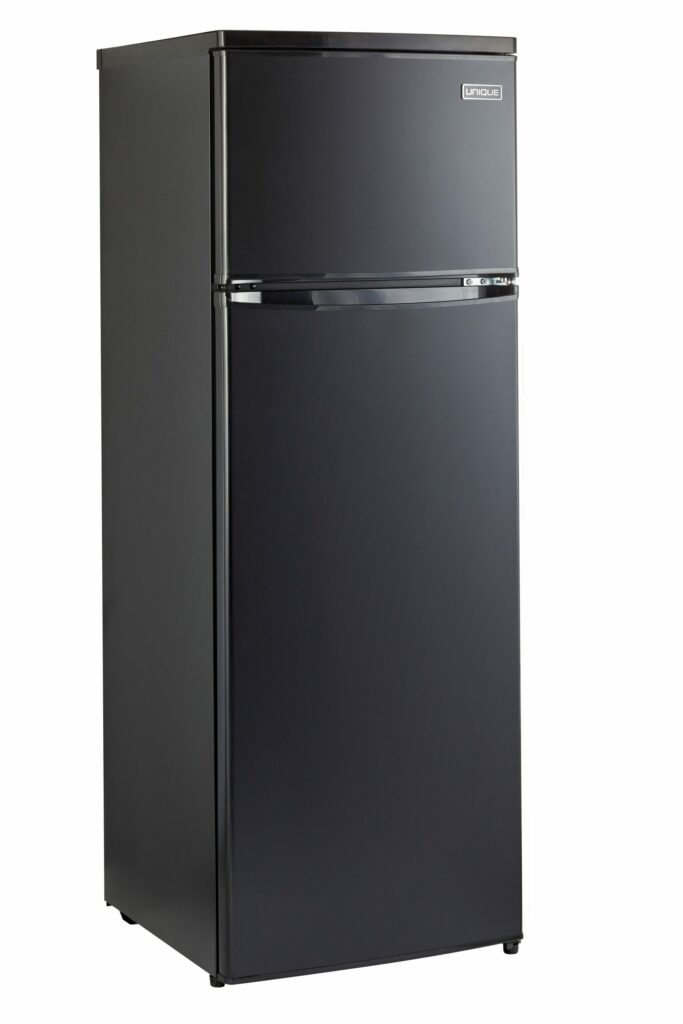Unique 370Litre Black 12/24 DC Refrigerator/Freezer Serial #