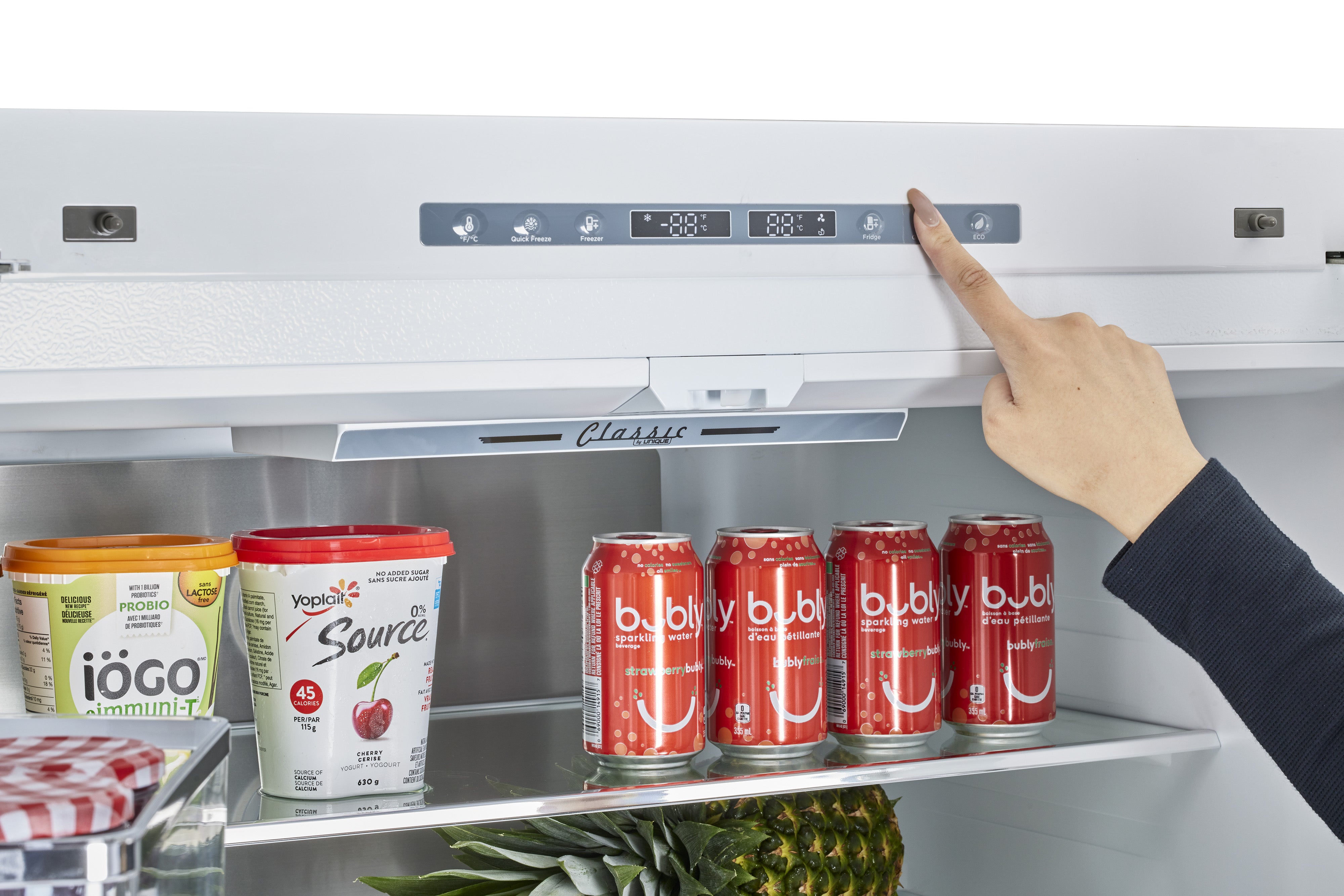 Classic Retro 36-inch 21.4 cu. ft. Frost Free French Door Counter